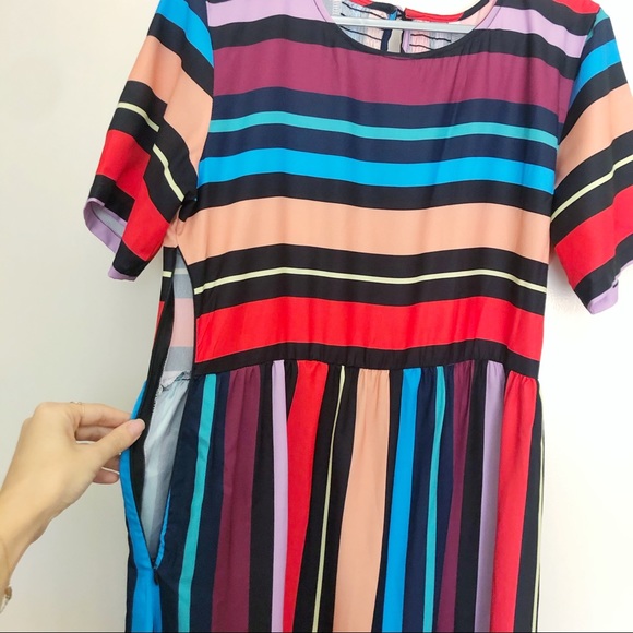 Multicolor striped dress - Picture 6 of 7